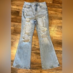 American Eagle Outfitters Light Blue Flare Jeans